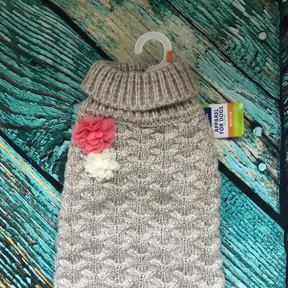 Dogs Flower Sweater
